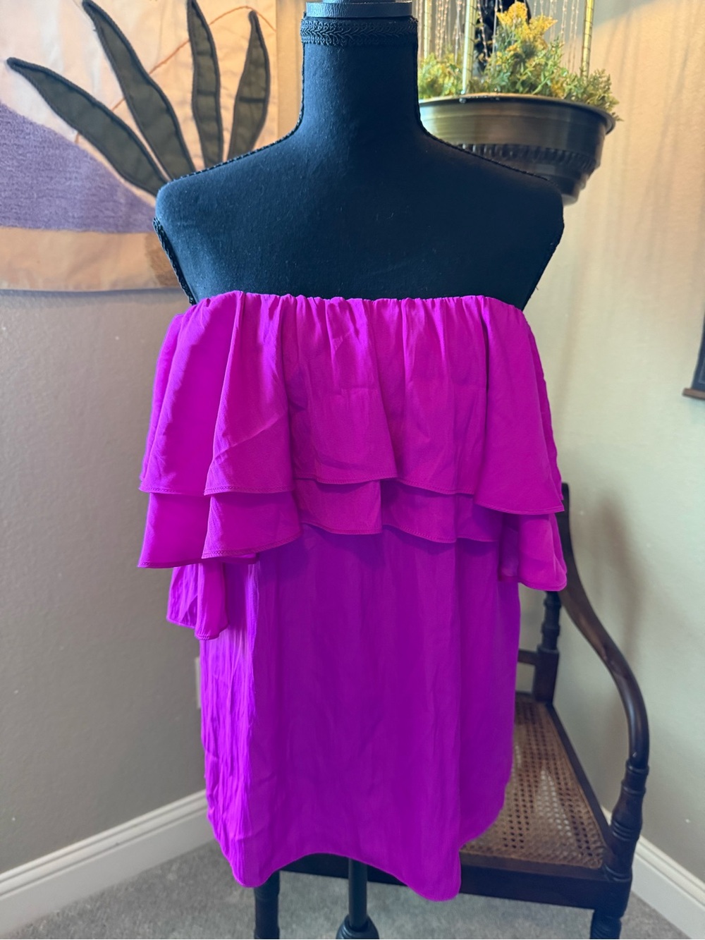Lilly Pulitzer Vibrant Fuchsia Off-Shoulder Blouse